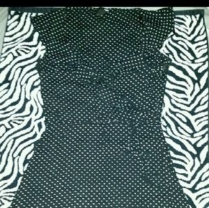 H&M black and white Polka-dot dress